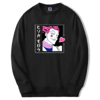 Hunter X Hunter Sweatshirt Men Women Anime Hisoka Lover Graphic Hoodie Fleece Oversized Print Streetwear Anime Loose Pullover