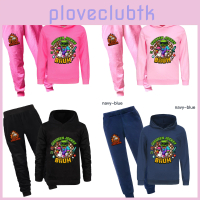 Chicken Jockey Kids Hoodie And Jogger Pants Set With Cotton For Allseason Comfort