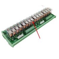 16-way Relay Module Module Amplification Expansion Board DC24V NPN / PNP Compatible