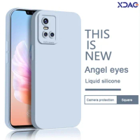 Shockproof Soft Matte Case for VIVO S10 Pro S10Pro 5G Funda Square Liquid Silicone Solid Color Lens Protection Luxury Back Cover