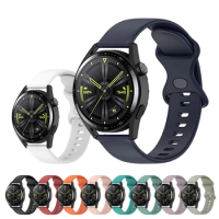 Solid color silicone strap For Huawei Watch GT 3 3 Pro 46mm Smart Watch For Honor Magic 2 46mm Watch strap replacement