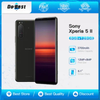Original Sony Xperia 5 II SO-52A 5G Mobile Phone 6.1'' 8GB RAM 128GB ROM NFC CellPhone 12MP*3+8MP Octa-Core Android SmartPhone