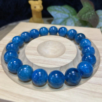 【Cozy 世界水晶原礦與茶】藍磷灰手珠 10mm 50-2(具有增強自我表達的能力)