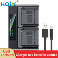 HQIX for Leica D-Lux7 Lux D6 D-LUX Typ109 C-LUX Camera BP-DC15-E Dual Charger Battery