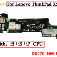 DX270 NM-B061 For Lenovo ThinkPad X270 Laptop Motherboard Wtih i3 i5 i7 6th 7th CPU 100% Tested