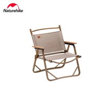 Naturehike Camping Chair Portable Outdoor Chair AluminumAlloy Wood Grain Folding Picnic Chair Camping Equipment Kermit Chair