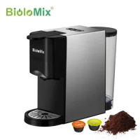BioloMix 3 In 1 Espresso Coffee Machine Multiple Capsule Coffee Maker Fit Nespresso,Dolce Gusto and Coffee Powder 19Bar 1450W