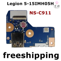 For Lenovo Legion 5-15IMH05H USB Power Botton Board Give away Cable NS-C911 100% Tested Fully Work