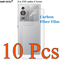 10 Pcs For ZTE nubia Z60 Z50 Z50s Z40S Z40 Z30 Z20 Pro Ultra 3D Transparent Carbon Fiber Back Film Skin Screen Protector Sticker