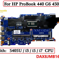 DAX8JMB16E0 For HP ProBook 440 G6 450 G6 Laptop Motherboard With I3 I5 I7 CPU L44881-601 L44884-601 L44887-001 DDR4 100% Tested