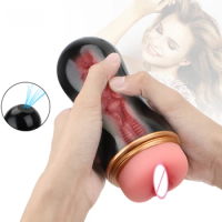 Male Masturbator Cup Vaginal For Men 18 Sexy Toys Penis Pump Glans Sucking Sex Goods Adult Vagina Real Pussy Erotic Products