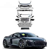 Genuine R8 Car bumpers For 2016-2020 R8 bodykit Front car bumper Grill rear diffuser exhaust pipe