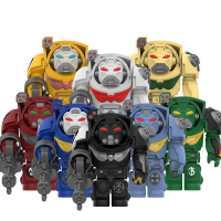 Khối Xây Dựng, Tương Thích Với LEGO Warhammer 40k, Terminator Không Gian Ultramarines, Đồ Chơi Mô Hì