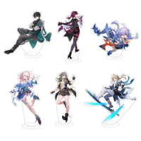 15CN Anime Honkai: Star Rail Blade Bronia Hill Cosplay Acrylic Stand Model Plate Desk Bedroom Decortion Toy Fans Christmas Gifts