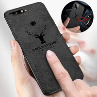 New Cloth Case For Huawei Honor Play 9A 9C 9X 8X 8C 8A Prime 7A 7C 6C Pro 7X 6X Y7p Y8p Y8s Y9s Embed Magnet Cover Deer Shell