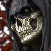 Halloween Horror Bloody Warrior Skull Mask CS Game Latex Headwear Party