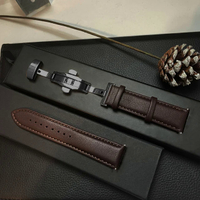 FGenuine Leather Band สำหรับ Samsung Galaxy Watch 5/6/4 Classic/pro/active 2/44Mm 40Mm 45Mm 20Mm 22Mm สร้อยข้อมือ Huawei Gt/ 2/4/3 Strapmkp