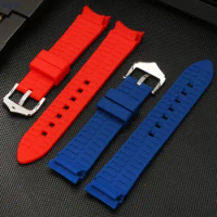 Waterproof Silicone Watch Band 18mm 20mm 22mm 24mm Soft Rubber Diving Wrist Bracelet for Omega Seiko Rolex Tissot Tudor Strap