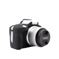 R50 Silicone Armor Skin Case Body Cover Protector Lychee pattern Frosted Anti-skid Texture Design for Canon EOS R50 Camera