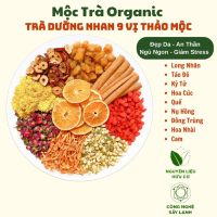 【Phiên bản nâng cấp】 【Sản phẩm bán chạy】 Trà Dưỡng Nhan 9 Vị Mộc Trà Organic, Giảm Cân, Giữ Dáng, Đẹ