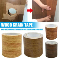 Sef Adhensive Repair Tape For Furniture Skirting Line Floor Sticker Wood Grain Kitchen Cabinets Repairs Renovations Home Decor
