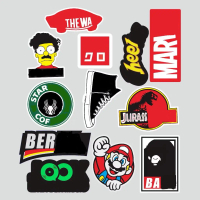 12 PCS Vens Series / stiker aesthetic / stiker helm / stiker kulkas / stiker kaca / siker /Sticker L