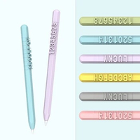 Cute Candy Color Silicone Pencil Case For Apple Pencil 1st 2nd iPad Tablet Touch Pen Funny DIY Letter Number Protective Cover
