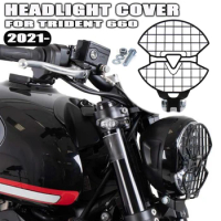 New Motorcycle Accessories Headlight Shield Protection Grille Protector Shutter For Trident 660 TRIDENT 660 Trident660 2021