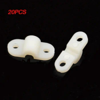 20pcs Landing Gear Nylon Arched Groove Plates M2 M3 Suitable for Fixed Wing 2mm /3mm Steel Wire Carbon Rod Airplane Accessories