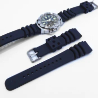 Watch accessories silicone strap for Seiko dive watch with water ghost DAL0BP SKX007 SRPA21J1 18mm 20mm 22mm 24mm sports strap