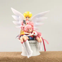 14cm Sailor Moon Chibiusa Eternal Sailor Guardians Action Anime Figure Model Toys Child Gift