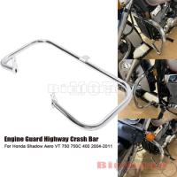 Motorcycle Engine Guard Protector Highway Crash Bar For Honda Shadow Aero VT750 VT750C VT400 2004-2011 Guard Fence Protector