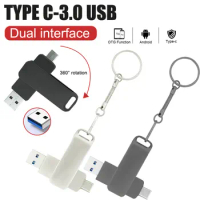 Type C Flash Drive Dual USB 3.0 Usb Flash Drive 128GB 64GB TYPE C Pendrive 256GB Type C for Laptop/MacBook/Tablet/Phone