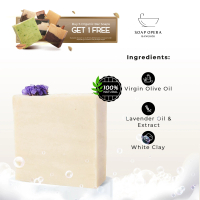 Soap Opera Lavender and White Clay Nourishing Handmade Bar Soap
