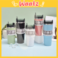 (HM59) Tyeso Full Set Stainless Steel Thermos Tumbler Macaron Mug Cup & 2 Lid Water Bottle Flask