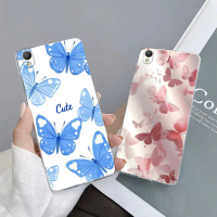 เคสโทรศัพท์, ฝาครอบป้องกันใสซิลิโคนนิ่ม, สำหรับ OPPO A37, A37F, A37M, A37FW, Neo9, A39, ดีไซน์ผีเสื้