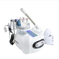 Newst 10 in 1 Hydrogen Oxygen Small Bubble Machine Facial Steamer Lumi Spa H2O2 Hydro Dermabrasion RF Beauty Face Massage Device