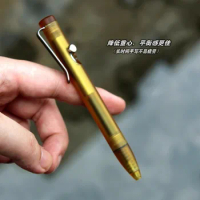 1 Piece ULTEM Made Bolt Pen with Titanium Pocket Clip Wring Pen Short Version