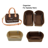 Felt Bag Organizer Purse Insert Fit For Speedy Nano , Bags Liner Lining Tote Shaper , Custom Size Colour