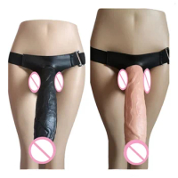 Harness Women Panties Realistic Penis Cock Strap-On Strapon Dildo With Suction Cup Dildo Belt Harness Sex Toys for Lesbian