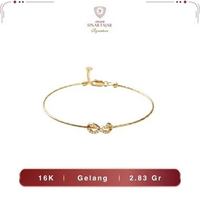 Gelang Tangan Emas Fashion Wanita Model Choker 16K/700 - Sinar Fajar