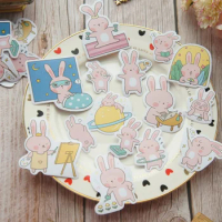 44pcs Miss Rabbit One Day Design Sticker As Gift Tag Wedding Gift Decoration Scrapbooking DIY Sticker