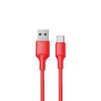สายชาร์จ รุ่น EDC USB-A TO USB-C [1.2M/4FT/USB2.0/3A-60W] สีแดง