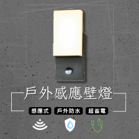 【彩渝】9W 高效感應壁燈 3000K(全電壓 室內感應燈 防水戶外感應燈 感應距離8米)