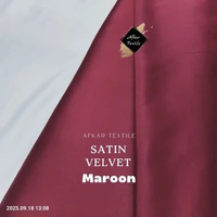 [0.5 METER] Kain Satin Velvet Super Silk 100% Original Premium (Untuk Bridesmaid/Kebaya/Furing/Dress