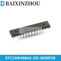 （5pcs）Original STC15W408AS-35I-SKDIP28 enhanced 1T8051 MCU microcontroller MCU