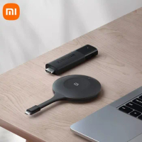 New Xiaomi TV PaiPai 4K HD Projector Adapter Type-c Wireless Display Receiver Ultra HD High-speed 5G Frequency Plug netflix Home