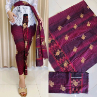 kamen lembaran endek dobol pucuk emas/kamen tretes motif set selendang