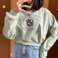 FLEECE Sweater Cropee Pochinki Cute  (LD 120, P 42)
