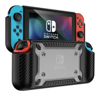compatible with Nintendo Switch OLED 7.0“ 2021 Case - Protective Fit Durable TPU+PC Case Designed for Nintendo Switch OLED